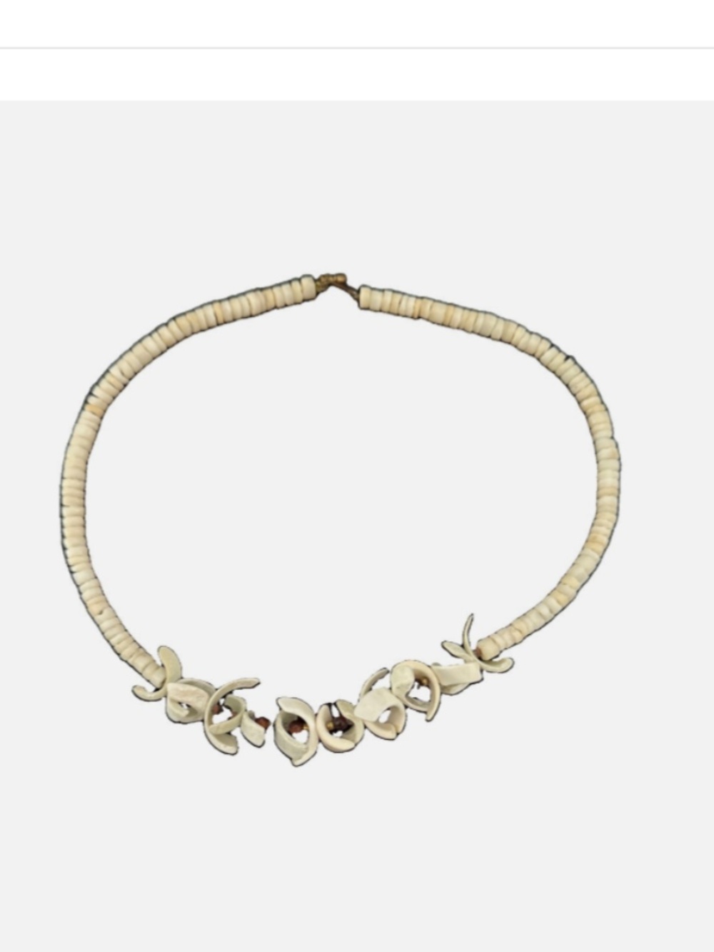 puka shell necklace vintage 1970’s